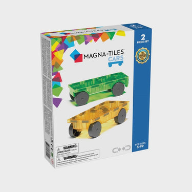 johnco stem MAGNA-TILES - CARS - 2 PIECE EXPANSION SET - GREEN & YELLOW